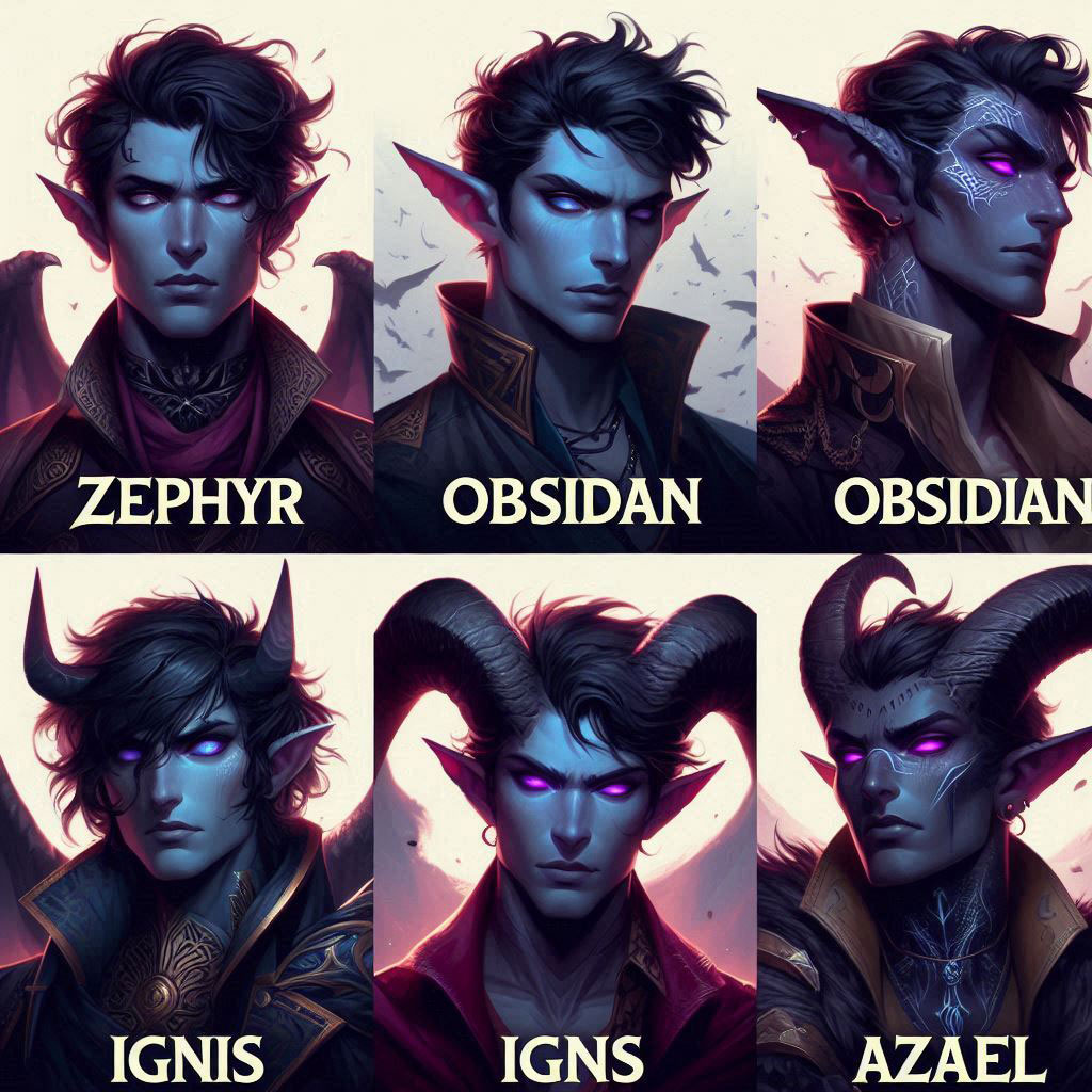 random male Tiefling name generator